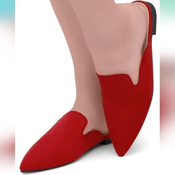 BRAND NEW SHOE LAND CALLY MULES CLOSED POINTED TOE BACKLESS SLIP-ON SLI… - Picture 1 of 15